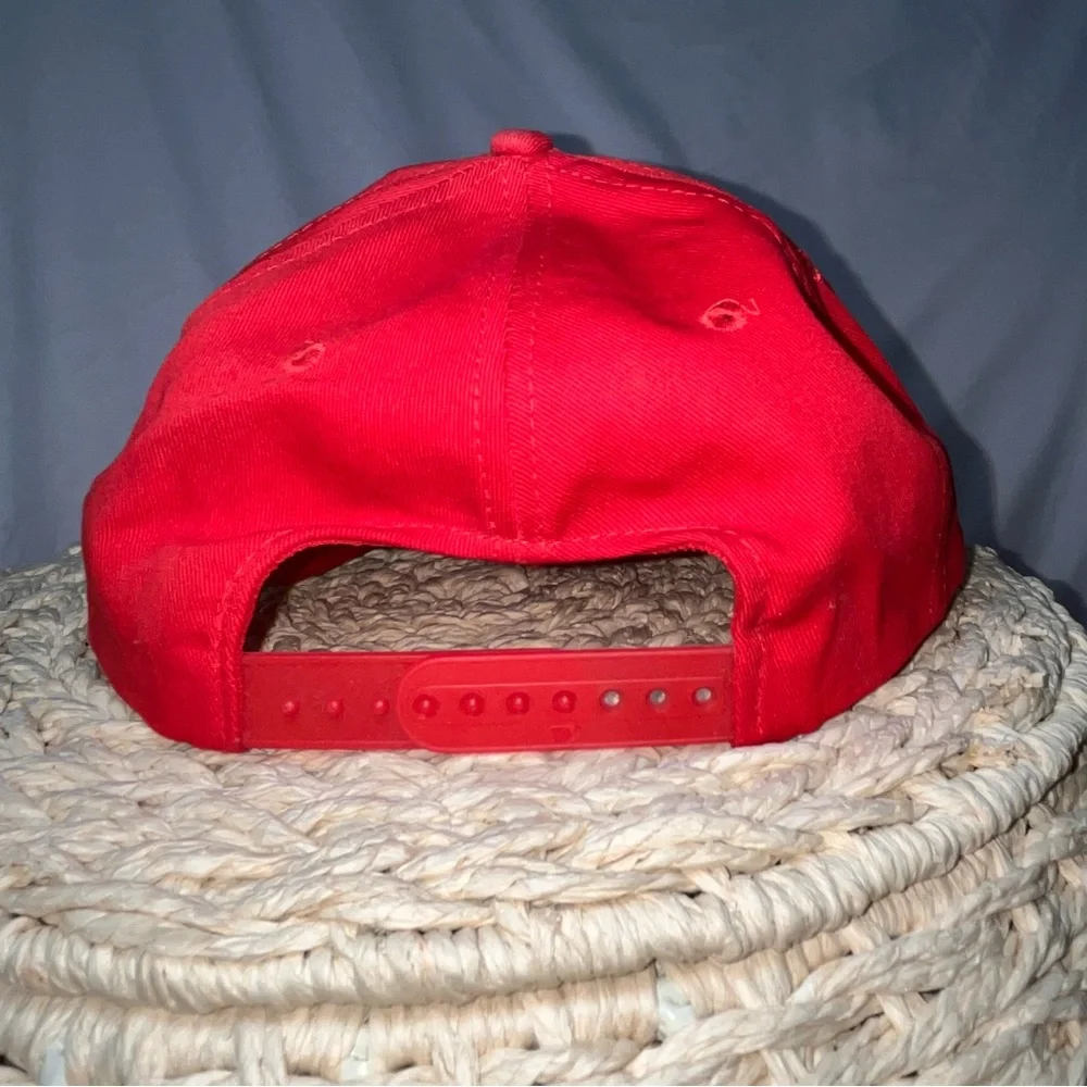 Vintage 1996 Atlanta Olympics Coca-Cola Snapback Hat Red Torch‎ Relay Pin USA